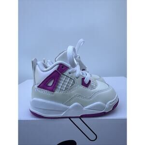 Nike Air Jordan 4 Retro Toddler Hyper Violet Purple Pink Fq1313-151 Size 4C